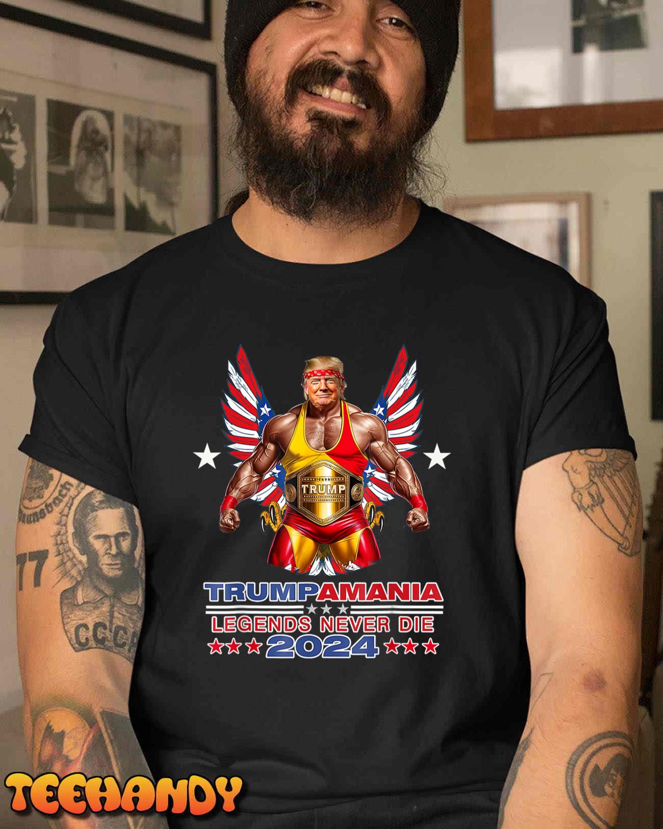 Trump Republican Convention Wrestling Meme Trumpamania Funny T-Shirt