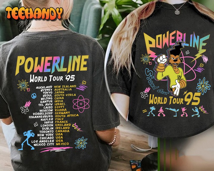 Two Sided Powerline Stand Out World Tour 95 Comfort Colors T-shirt