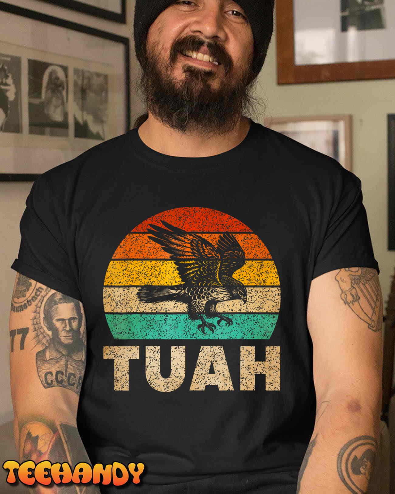 Vintage Hawk Tuah Hilarious Joke Adult Humor Gag Meme Funny T-Shirt