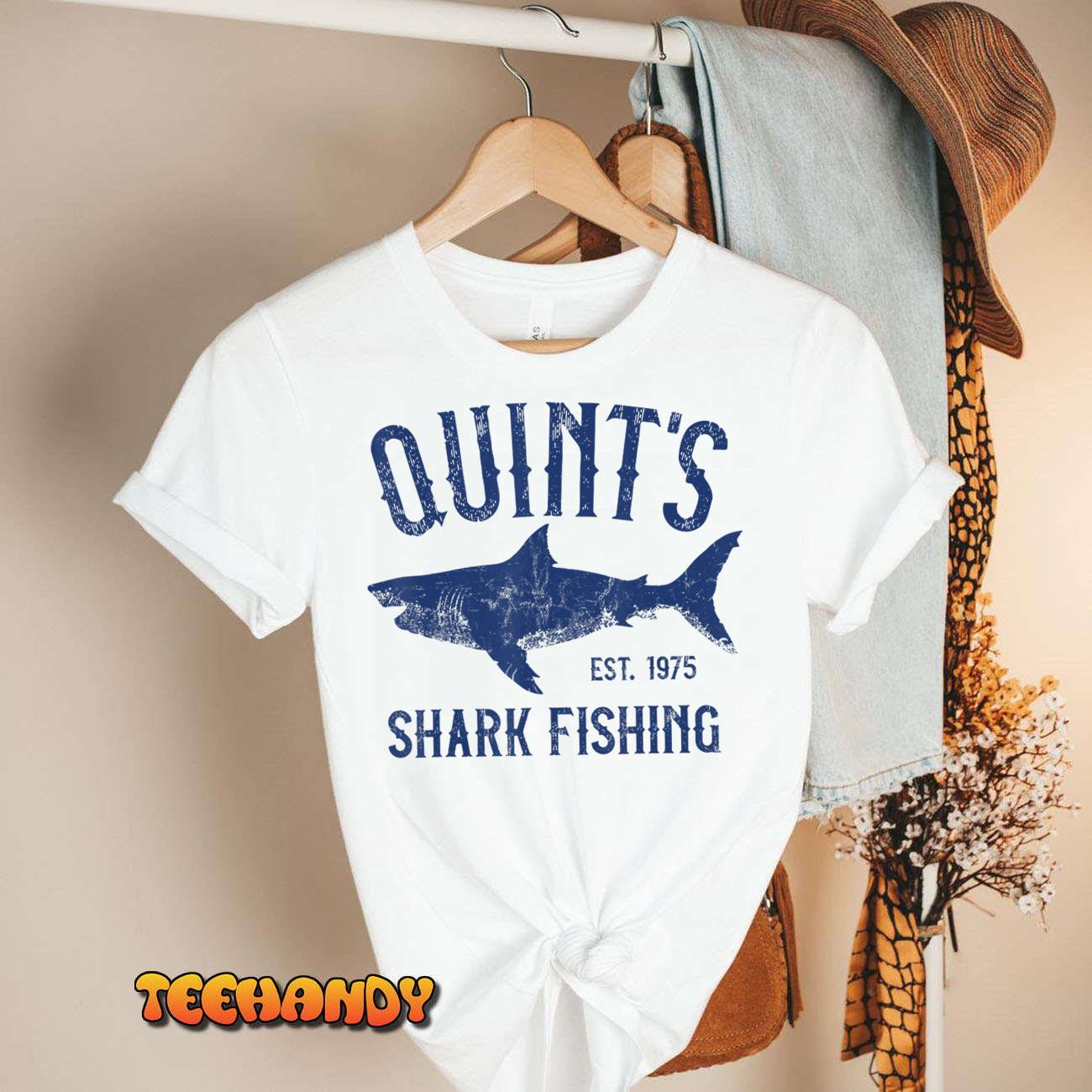 Vintage Quint’s Shark Fishing 1975 Retro T-Shirt