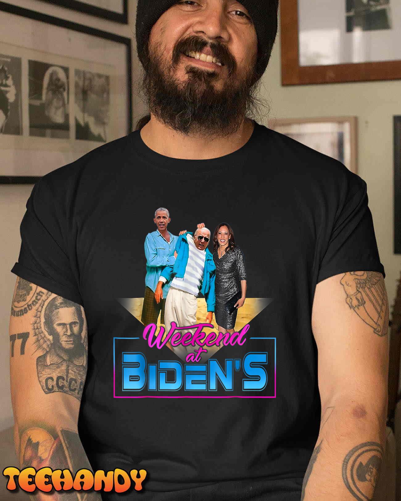 Weekend At Bidens Funny Anti Election 2024 T-Shirt