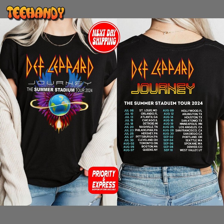 Def-Leppard And Journey Summer Stadium Tour 2024 Shirt